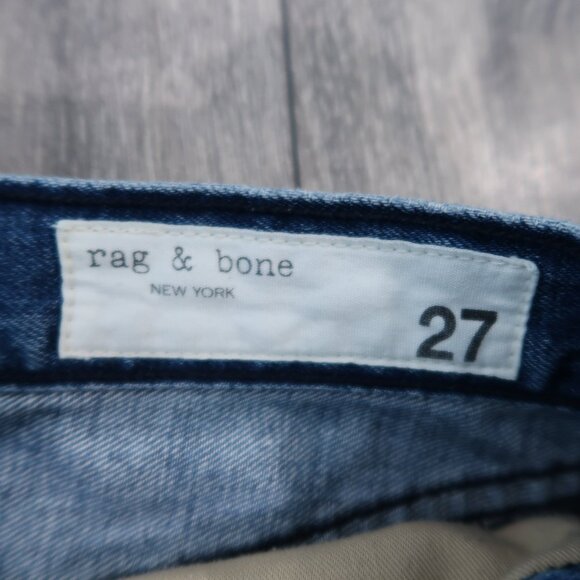 Rag & Bone Womens Cate Mid Rise Shorts Jean Denim Distressed Bottoms 27 - Picture 12 of 17